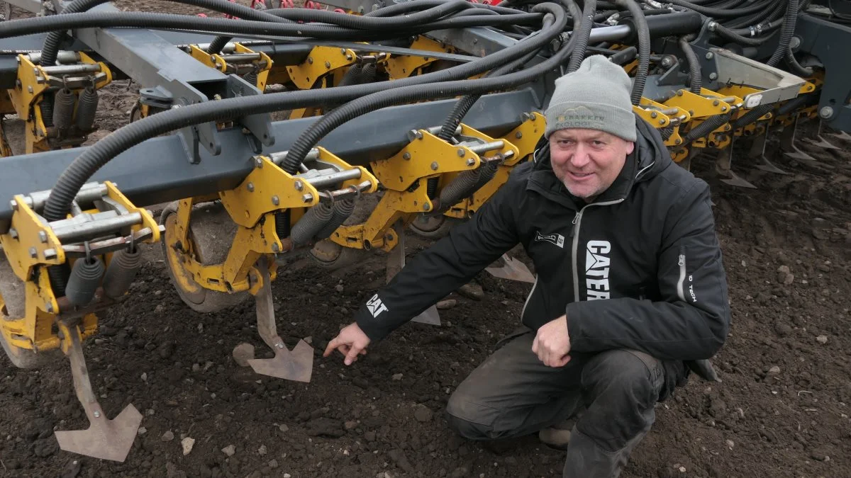 Thorbjørn Sørensen råder over to Cameleon-maskiner til radrensning af alle sine afgrøder. Kun i sjældne tilfælde benytter den sønderjyske økolog sig af at blindstrigle afgrøderne. 