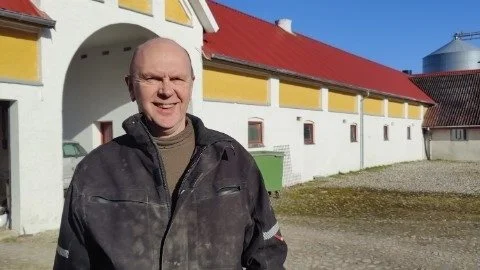 Svineproducent Niels Christian Borup, Rørholt ved Dronninglund, er skuffet efter et informationsmøde for Danish Crowns andelshavere forleden. Mødet havde til formål at informere andelshaverne om markedssituationen, men Niels Christian Borup syntes ikke rigtig, han blev klogere. Foto: Privatfoto