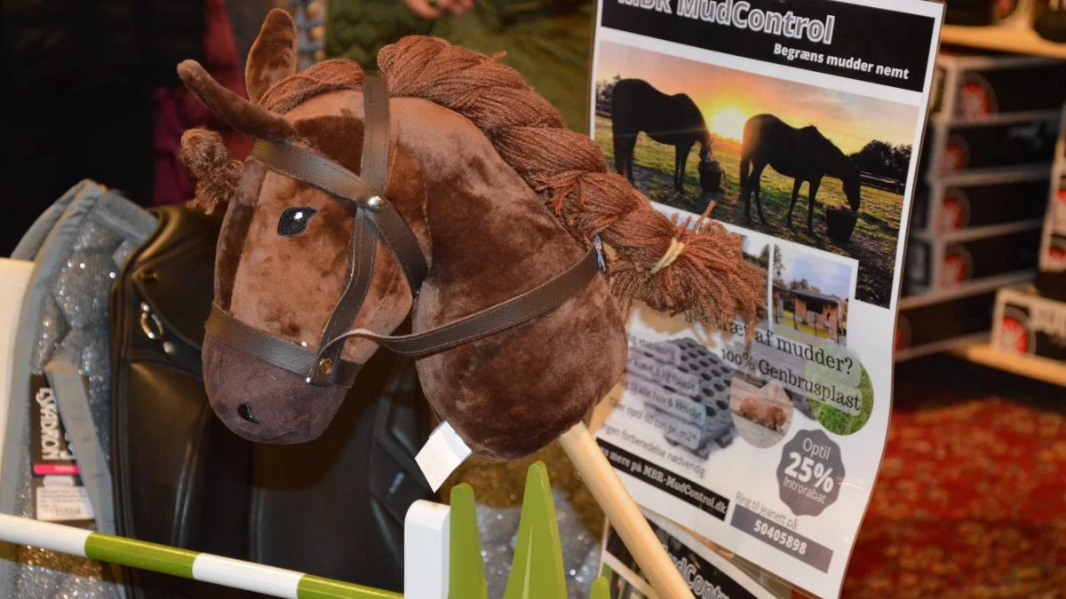 Højlund Mølle havde endda "heste" med på messe.