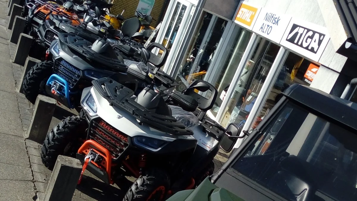 De fleste ATV’ere fra Østervrå Motor- og Cykelcenter bliver solgt til land- og skovbrug, men der bliver også solgt til private, Fotos: Østervrå Motor- og Cykelcenter