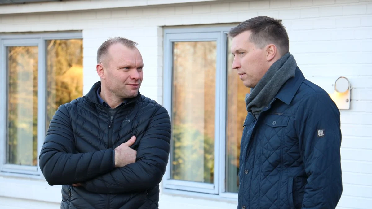 For Niels Hedermann (tv.) betyder det noget at være en del af en stærk organisation, men i hans øjne kræver det også en indsats, hvis man i landbruget vil gøre en forskel. Her er han sammen med formand for Landbrug & Fødevarer, Søren Søndergaard.