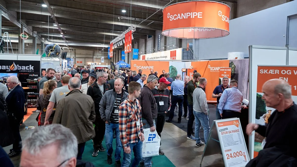 Efter flere måneders corona-forsinkelse kunne dørene forleden slås op til Kloakmessen 2022 i Messe C i Fredericia – det gav fuldt hus. Pressefoto