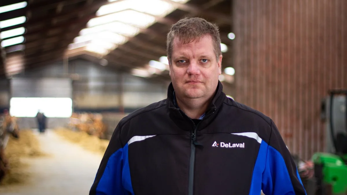 De har fået gode tilbagemeldinger fra kunderne hos DeLaval omkring VMS V300 og V310-malkerobotterne, fortæller produktchef Anders Brændstrup. Foto: Henning K. Andersen