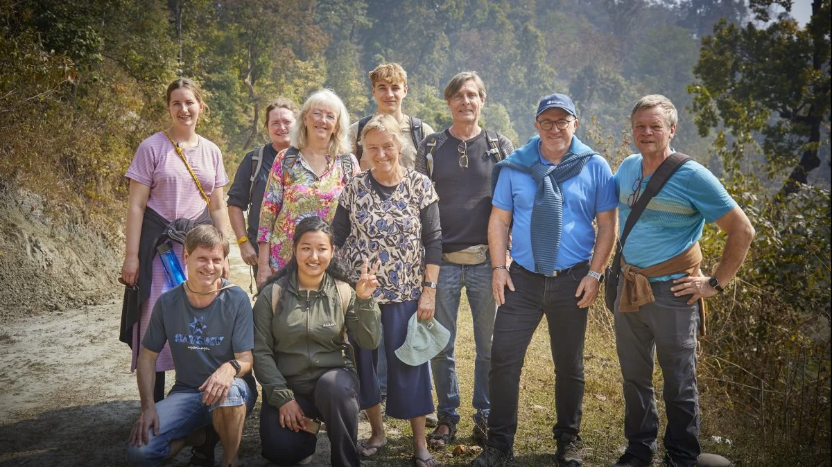 Besøg af medlemmer af Jysk landsbyudvikling i Nepal.