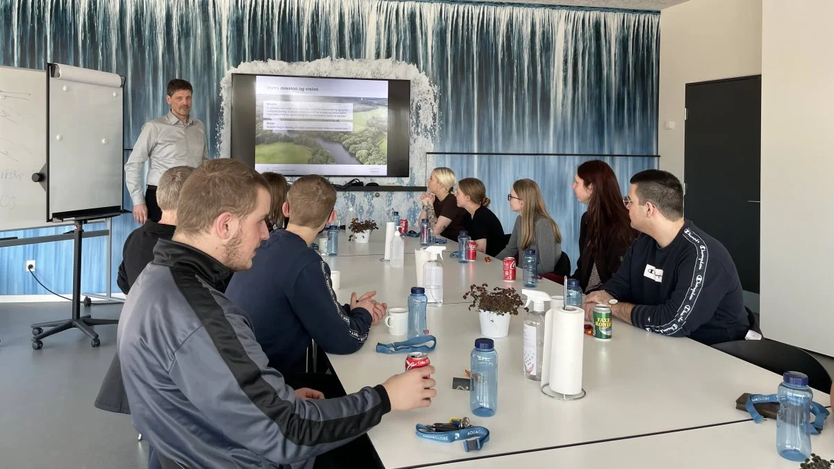 Bæredygtighedsdagen hos JU Århus omfattede et besøg hos Skanderborg Forsyning.