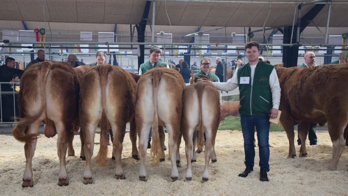 Besætningsgruppen fra Krogens Limousine, der vandt ærespræmie for bedste gruppe ejet af Simon Smidt, Ferritslev. Foto: Bodil Smidt 