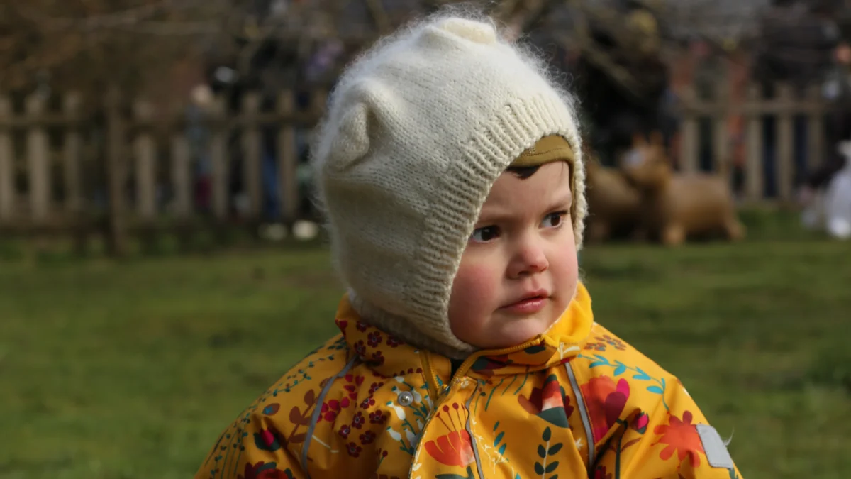 Der var mange aktiviteter for børn på gårdene. På Ågårdslund i Jelling var der hoppekøer. Foto: Marendine Ladegaard