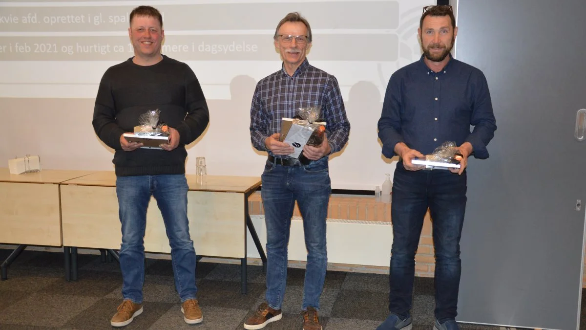 Jesper Navne, Longelse, opnåede årets højeste DB for stor race og blandt jerseybesætninger var det Anders Bang, Husby. Kåret som årets højdespringer i Kvægnøglen blev Torben Bebe, Krarup. Foto: Camilla Bønløkke
