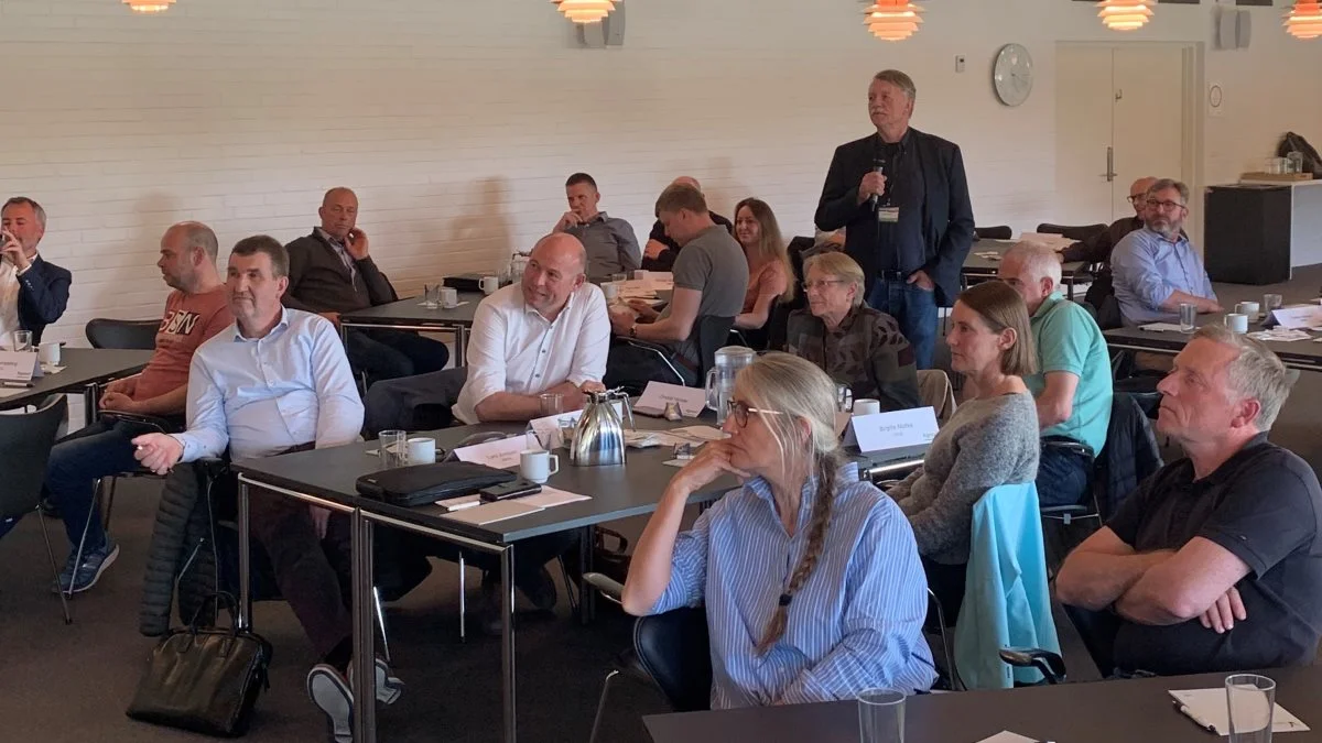 30 landmænd deltog i klimadagen, hvor flere oplægsholdere kom med forskellige bidrag til klimadagsordenen. Foto:  Agrovi