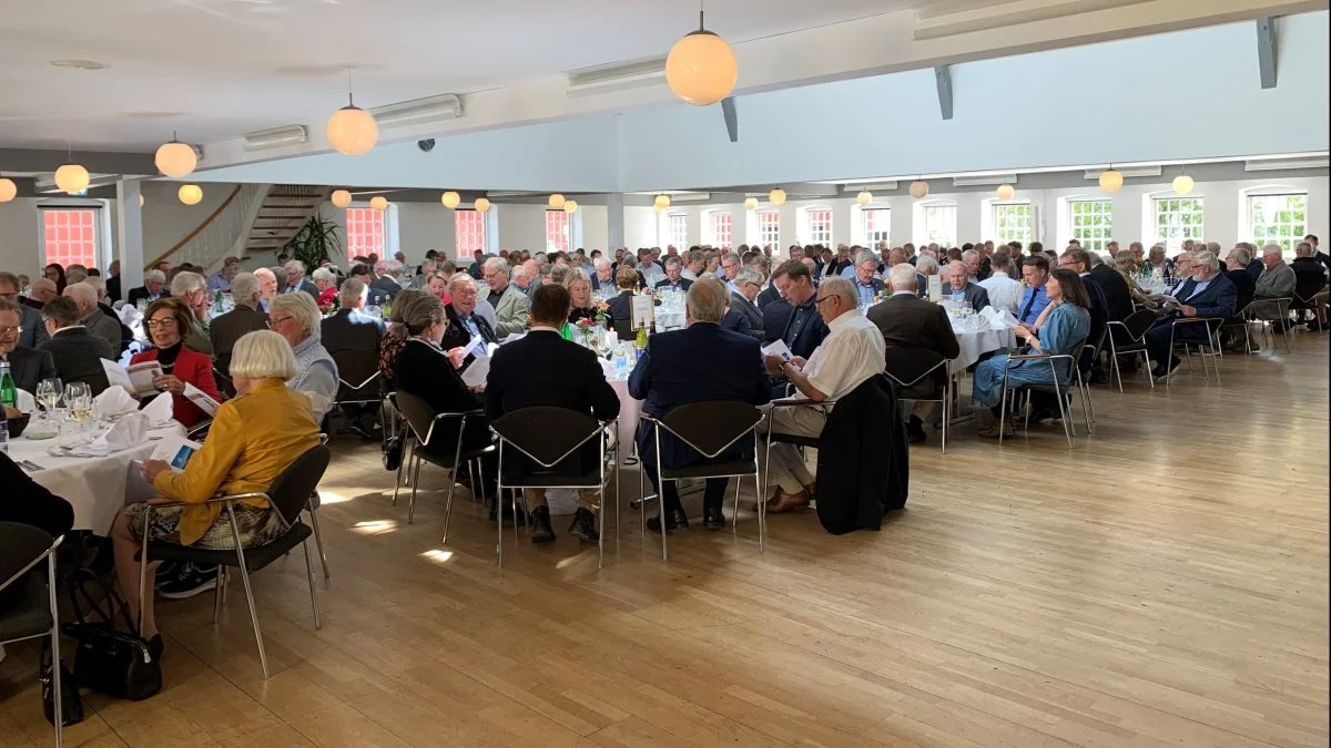 Knap 300 deltog i Povl Fritzners afskedsreception på Sørup Herregaard. Foto: Jesper Hallgren 