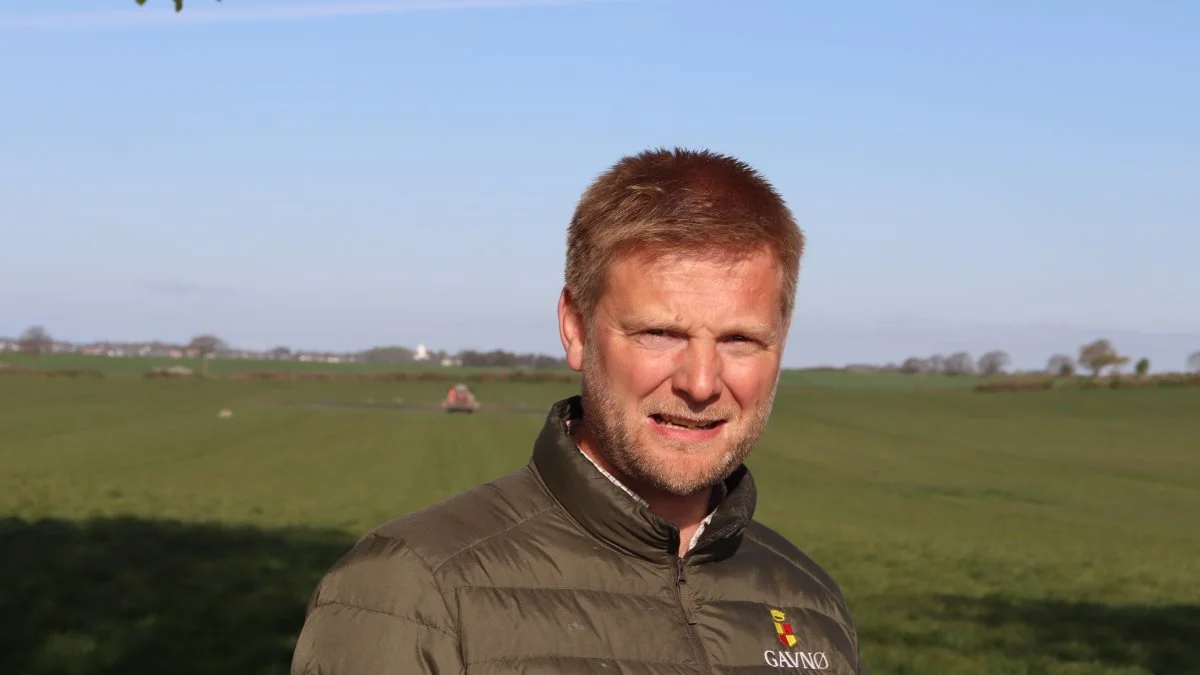 Lars Rasmussen understreger, at endnu er der ingen problemer med tørke- eller kuldestress. - Egentlig er det bare fantastisk grovejr med fem grader om natten og 15 grader om dagen. Fotos: Jørgen P. jensen
