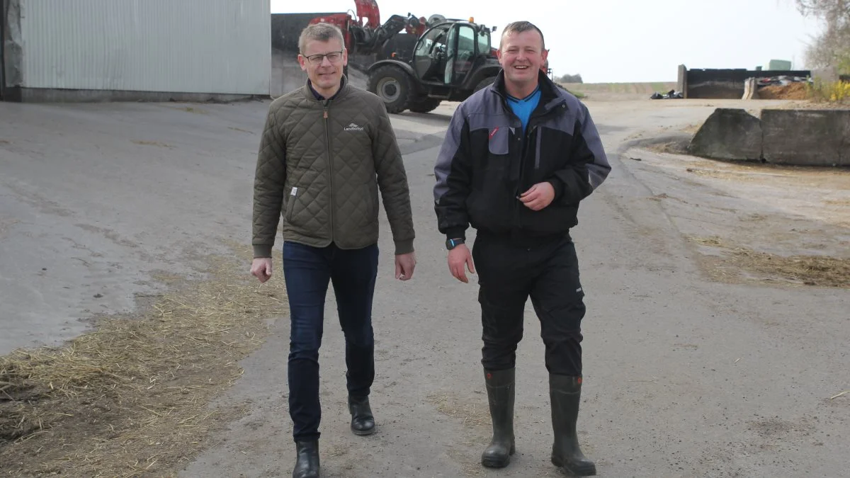 Virksomhedsøkonom hos LandboSyd, Jens Norup og Slava Kreitor.