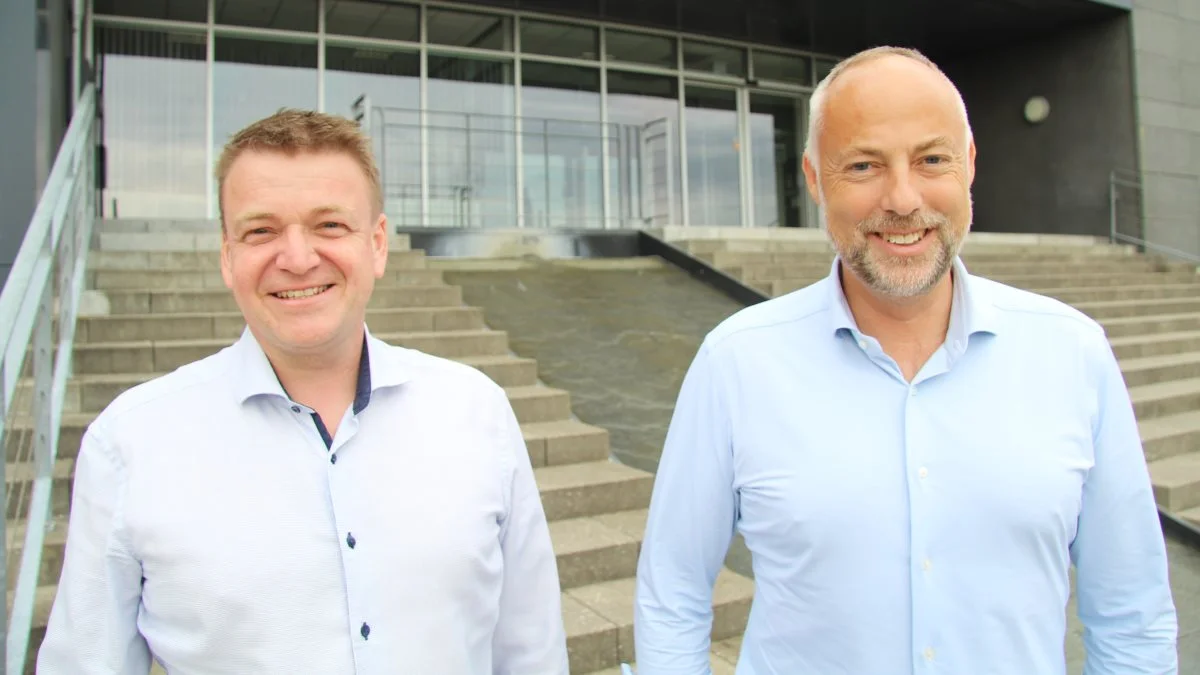De nye ejere af det finansielle rådgivningsselskab Agrocura er cheføkonom Jens Schjerning (tv.) og Hans Vigen samt Søren Hoelgaard Justesen, der ikke er med på billedet. Foto: Morten Ipsen