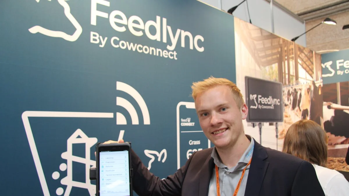 I begyndelsen af 2022 skiftede det danskbaserede techfirma Cowconnect navn til Feedlync by Cowconnect. - Men vi er stadig de samme, forsikrer sælger Thomas Grenaa Christensen. Fotos: Anne Wolfenberg
