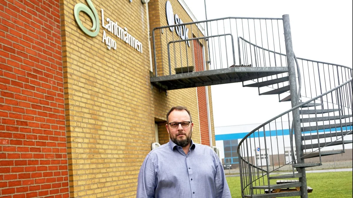 Lantmännens danske grovvareselskab, Lantmännen Agro A/S, forventer i det kommende regnskabsår et resultat og en omsætning på niveau med i år. Her ses administrerende direktør Thomas Lundgren. Arkivfoto: Erik Hansen