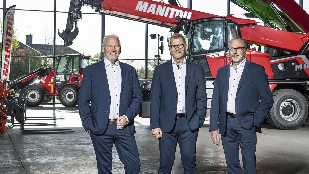 Fra venstre Otto Madsen, Hugo Sterring og Freddy Lange Nielsen. 