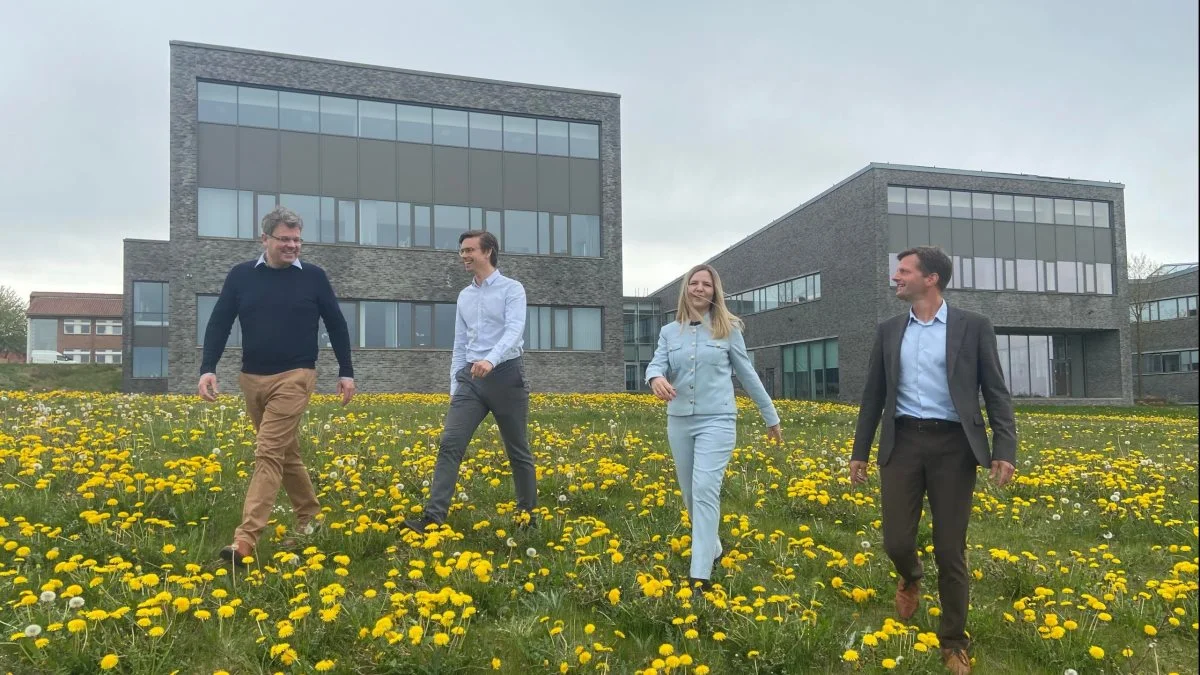 Fra venstre: Bjarke Eg, Martin Kollerup, Christina Yding Hahn-Elgaard, Jakob Tilma. Foto: Farmbrella
