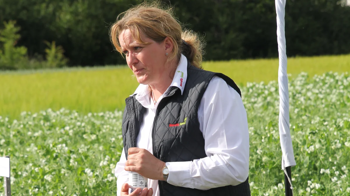 Agronom Vibeke Fabricius fra Nordic Seed forventer, at der i fremtiden skal dyrkes mere hjemmeavlet protein.