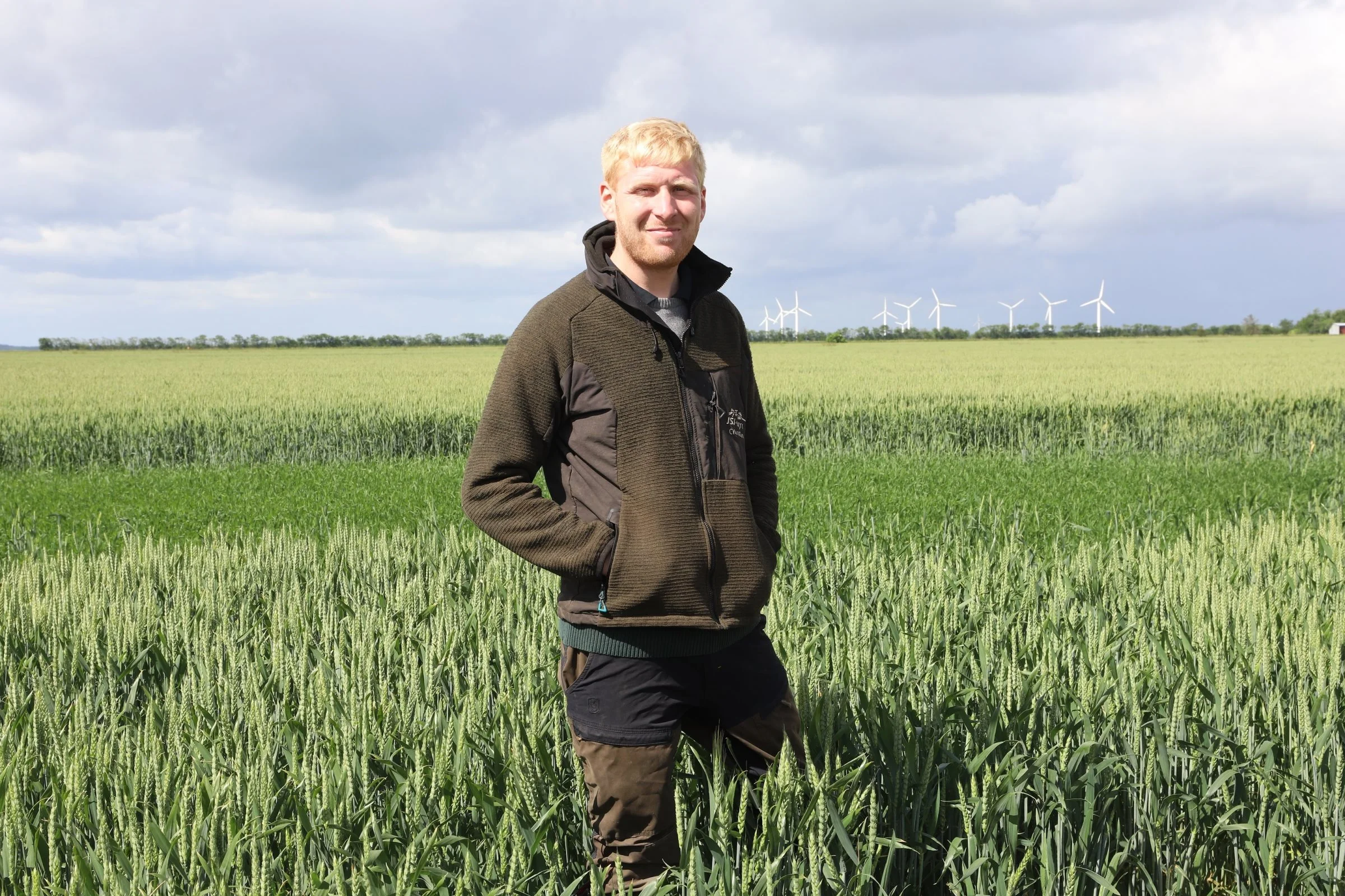 Driftsleder hos JSJ Agro, Christian Sommerlund, er spændt på, hvor meget jordstrukturen kan forbedres med pløjefri dyrkning. Foto: Anne Kjærsgaard Krogh