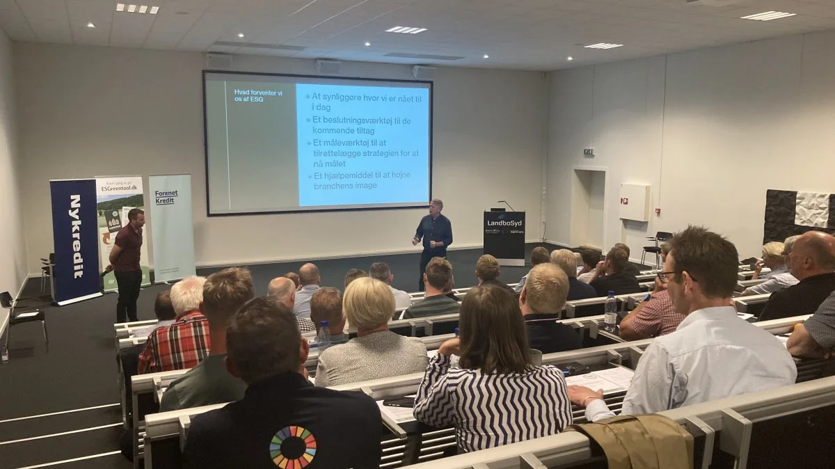 Facilitator Anders Søgaard fra Landbrug & Fødevarer skød den sønderjyske klimadag i gang. Foto: Mette Sandemann