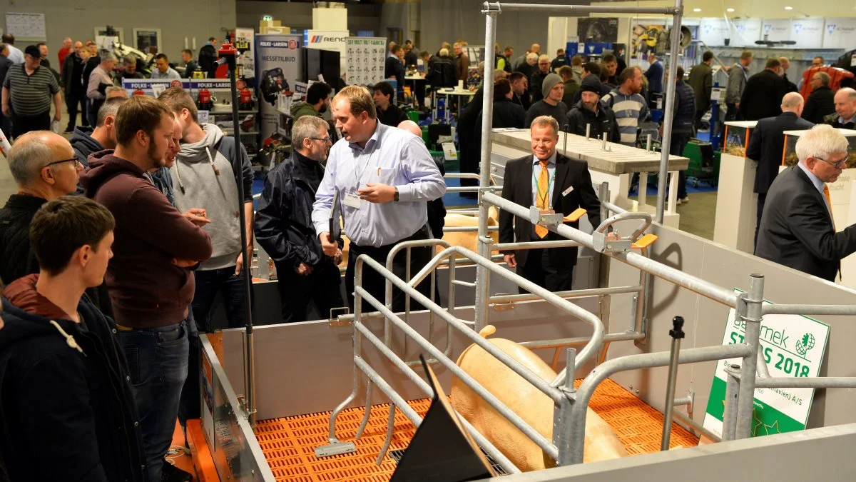 Udstillerne glæder sig til at komme på Agromek og igen møde landmændene som her på Big Dutchmans stand på seneste Agromek. Foto: Wiegaarden.