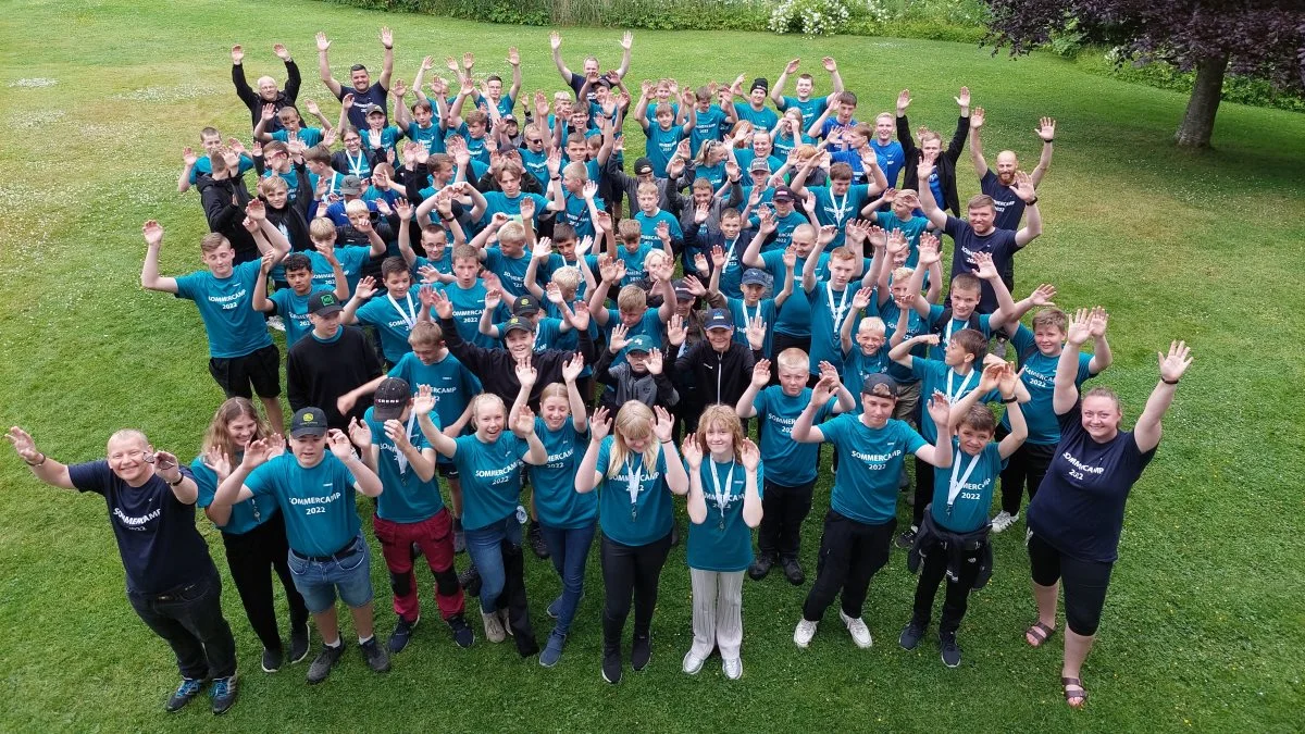 90 unge mennesker har igen denne sommer været på sommercamp på Nordjyllands Landbrugsskole. Fotos: Nordjyllands Landbrugsskole