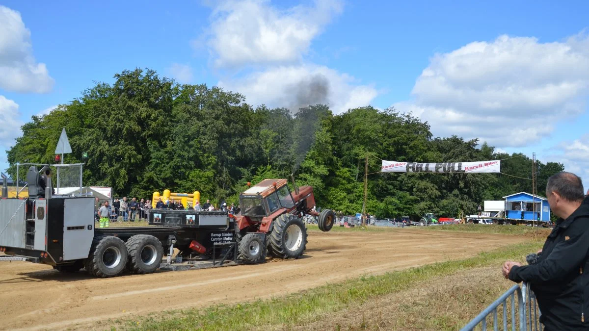 Det var ikke alle der fik trukket slæden langt nok til full pull. 