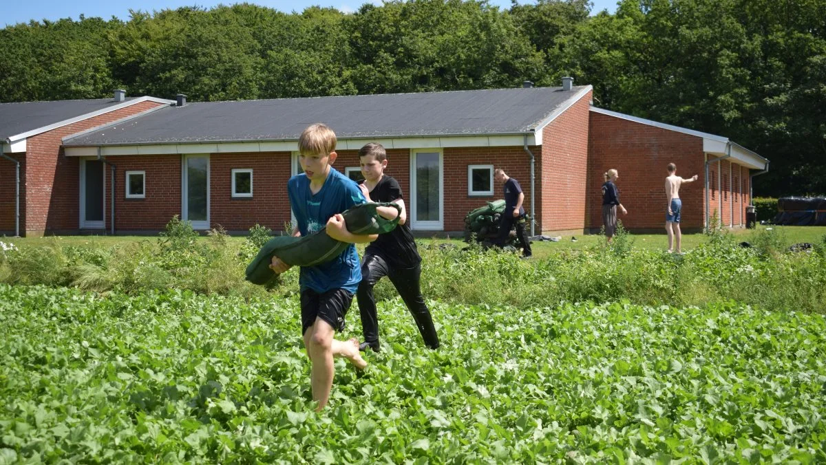 Årets FarmerCamp bød også på et ”mudrace”.