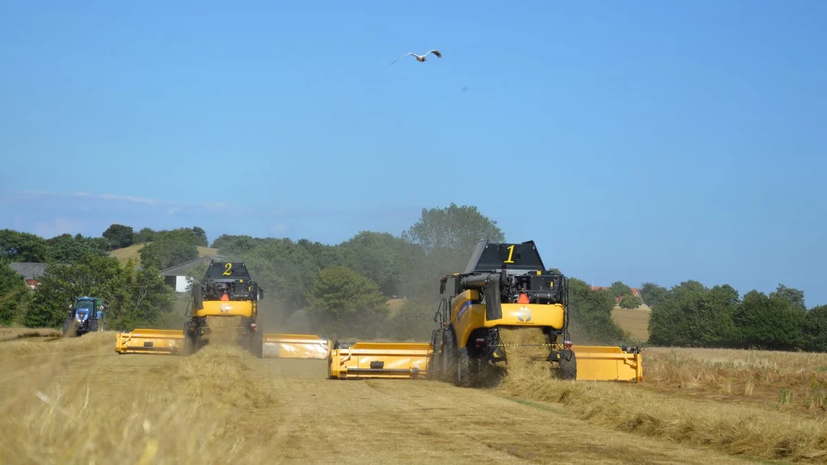 Der er New Holland over hele linjen, når der høstes på Tranekær Gods.
Siden 2008 har det langelandske gods kørt med New Holland-mejetærskere. 
Til denne sæson er stedets traktorer nu også af dette mærke.