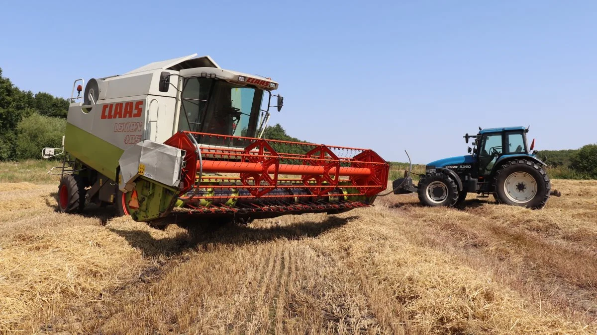 - Vi har en JB 3 sandjord uden mulighed for vanding. Og foreløbig har vinterbyggen givet 5 – 6 t/ha, hvilket er et godt middeludbytte på denne jordtype, med en vandprocent på 16,2, fortæller Leif Olesen.