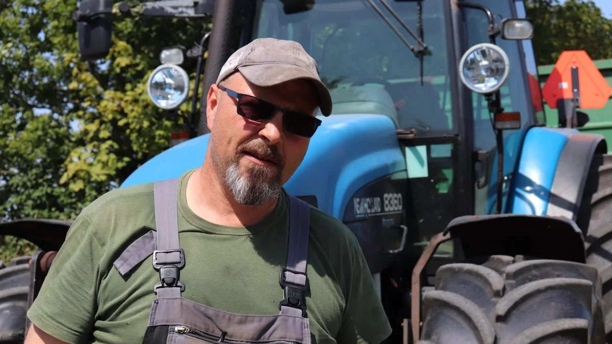Leif Olesen driver i øjeblikket 70 hektar med planteavl.