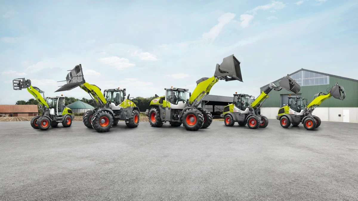 Tre nye mellemklasse læssere fra Claas i Torion-serien med en række nye features. Mere motor- og hydrostatisk kraft giver de nye læssere mere løftekraft og øger læssehøjden.