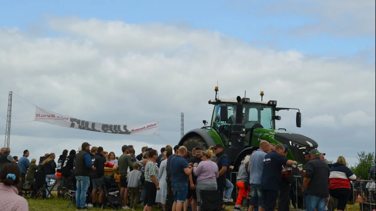 Den 3. september skal der trækkes, heppes og hygges til Danmarksmesterskaberne i traktortræk. Foto: Camilla Bønløkke