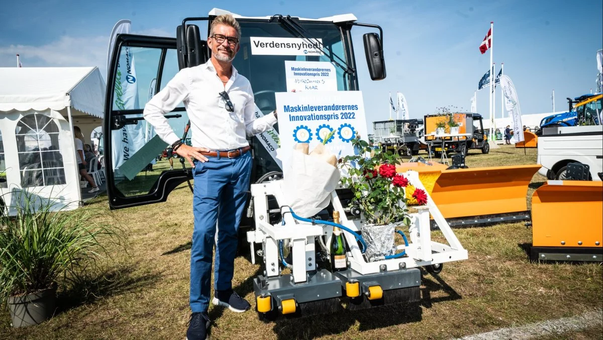 Tredjepladsen blev indtaget af Kaar fra Nomaco Danmark. En fuldelektrisk el-traktor/redskabsbærer.