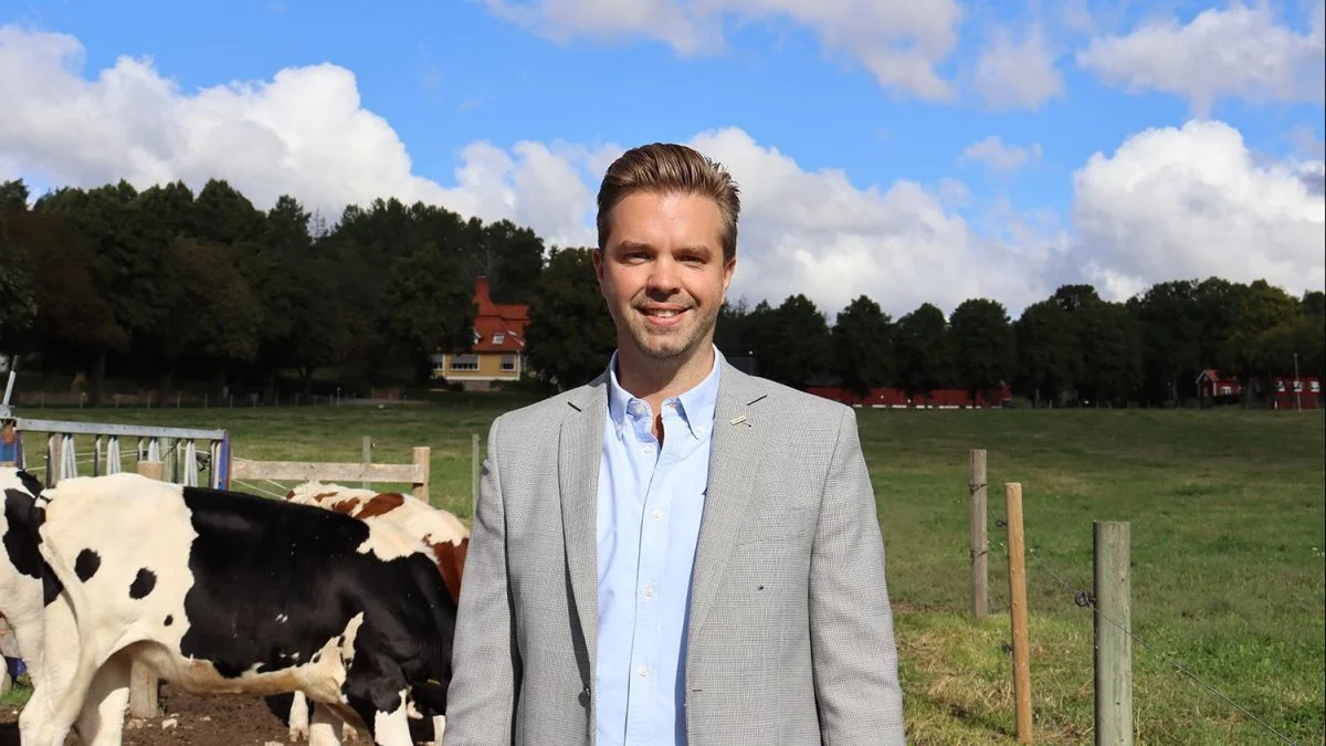 Johan Bjurevall, administrerende direktør på Hamra gård. Foto: DeLaval