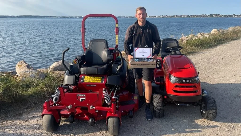 Anders Poulsen, AP Service Tebstrup blev kåret til årets gazelle ved forhandlermødet under Maskiner Under Broen-arrangementet. Privatfoto