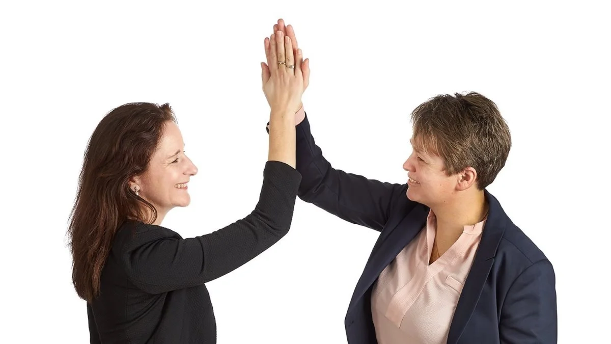 Jeannette Ørbeck (til venstre) og Karen Feddersen (til højre). Foto: KF Miljø ApS