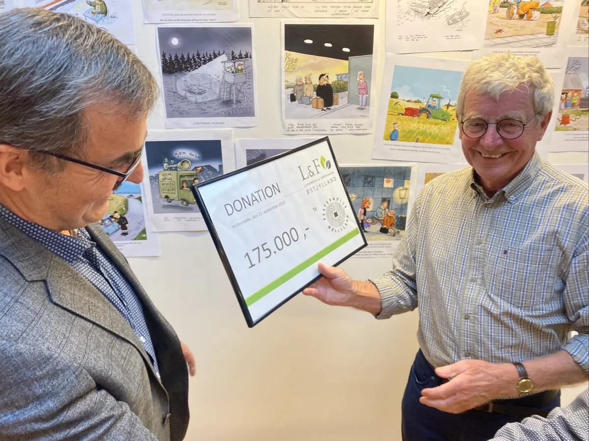 Donationerne skal anvendes til at opføre et kunstværk i form af et historisk mindeanlæg. Foto: Djursland Landboforening