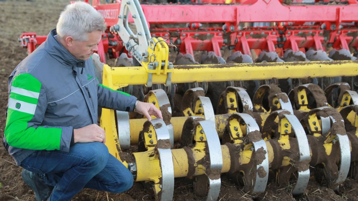 Salgschef hos Pöttinger Steen Lerche Hansen kalder Terradisc 8001T for kronjuvelen inden for tallerkenharver.