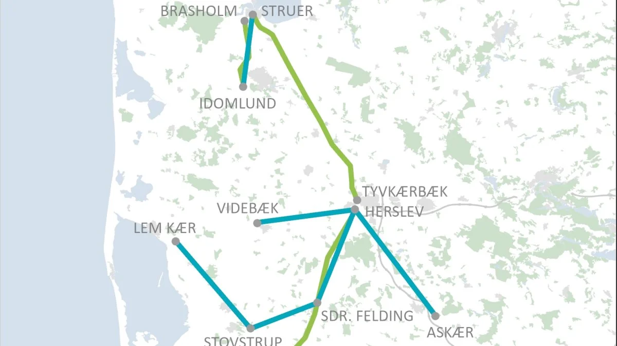 Det er området her, hvor Energinet i de næste mange år kommer til at arbejde på at forstærke eltransmissionsnettet. Kilde: Energinet