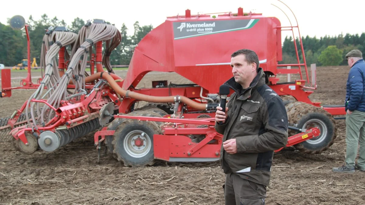 Mads Bonde fra Kverneland præsenterede U-drill Plus 6000. 