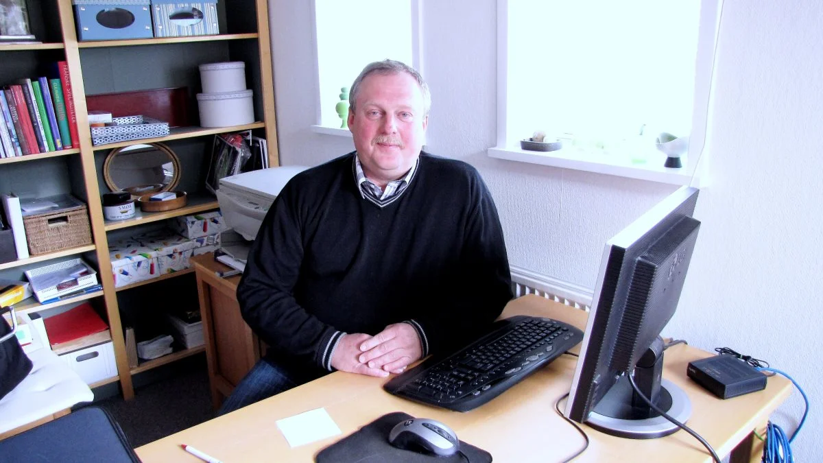 Martin Pinholt, mælkeproducent ved Aalestrup.

