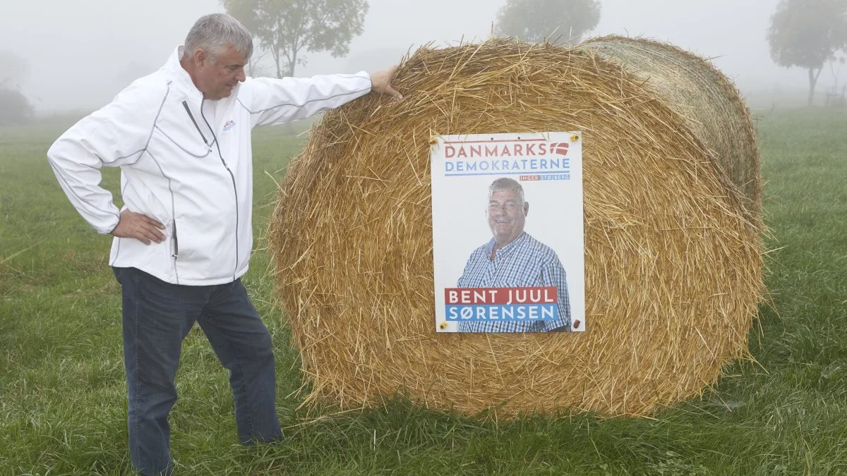 For Bent Juul Sørensen har været en positiv oplevelse at stille op som folketingskandidat. Og han er optimistisk i forhold til chancen for at blive valgt ind, blandt andet efter en fynsk meningsmåling, hvor Danmarksdemokraterne spås næsten 10 procent af stemmerne. Foto: Erik Hansen