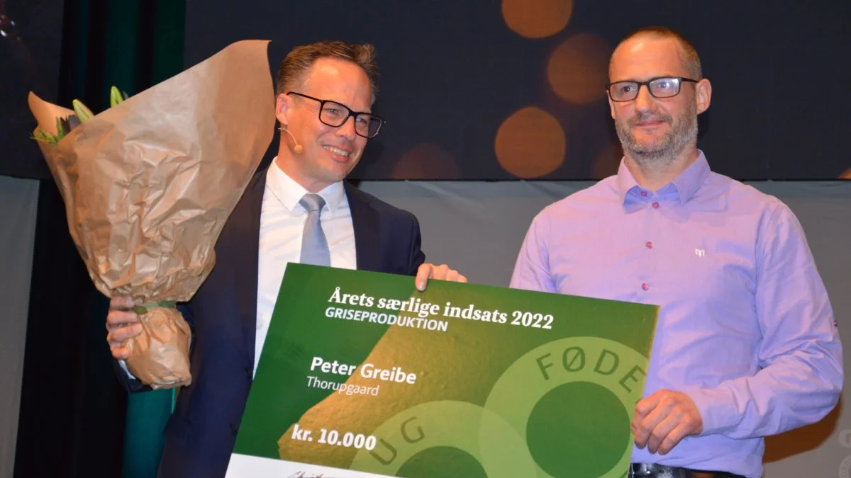 Prisen »Årets særlige indsats«, der blev uddelt i MCH Herning Kongrescenter tirsdag, gik til driftsleder Peter Greibe i kategorien »Den gode arbejdsplads«. Foto: Henriette Lemvig