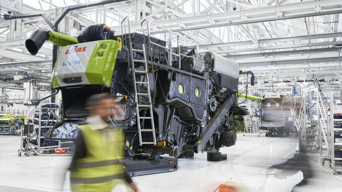 Alene den nye hal sparer omkring 470 tons CO2 om året som resultat af effektiv energistyring, isolering og LED-belysning. Foto: Claas
