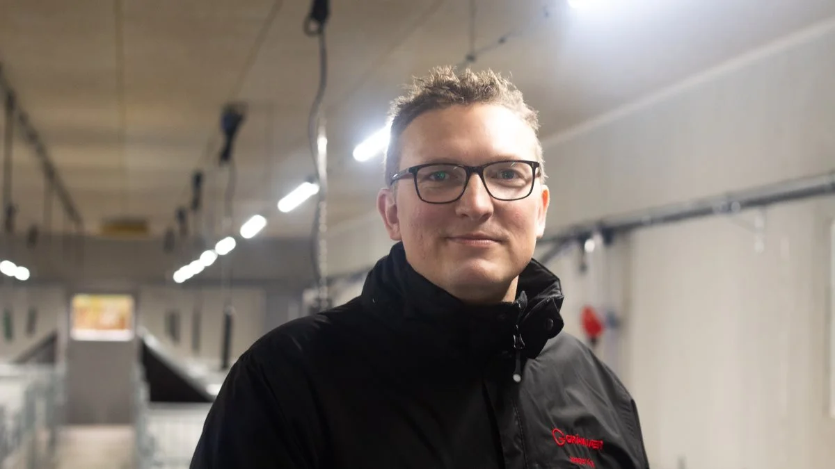 Jesper Knak, Gråkjær, har en klar forventning om, at Go Gris vil være i stand til at notere sig for en betydelig nedgang i udledningerne af ammoniak fra den nye stald. 