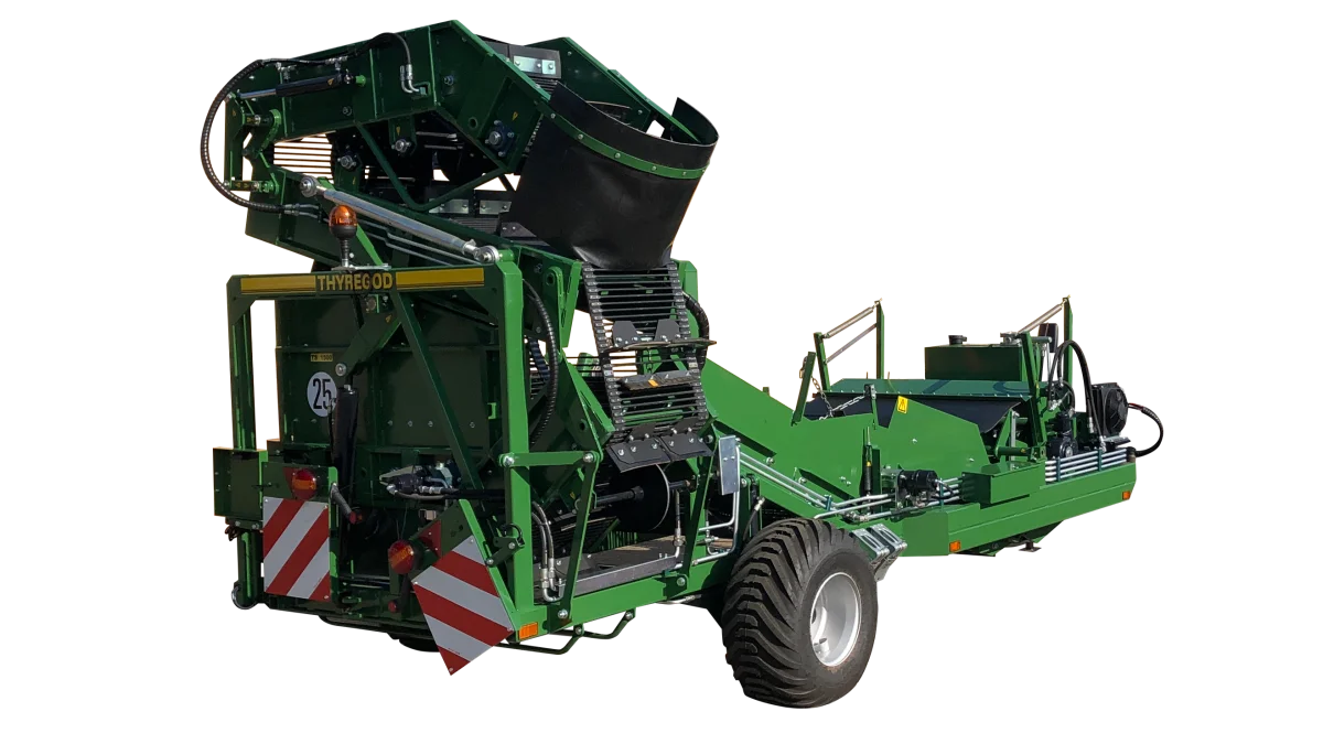 Stenriven fra Thyregod hedder TSR-4000 og har som navnet antyder en arbejdsbredde på 4 meter. Dens 94 roterende tænder arbejder i ned til 10 cm’s dybde.