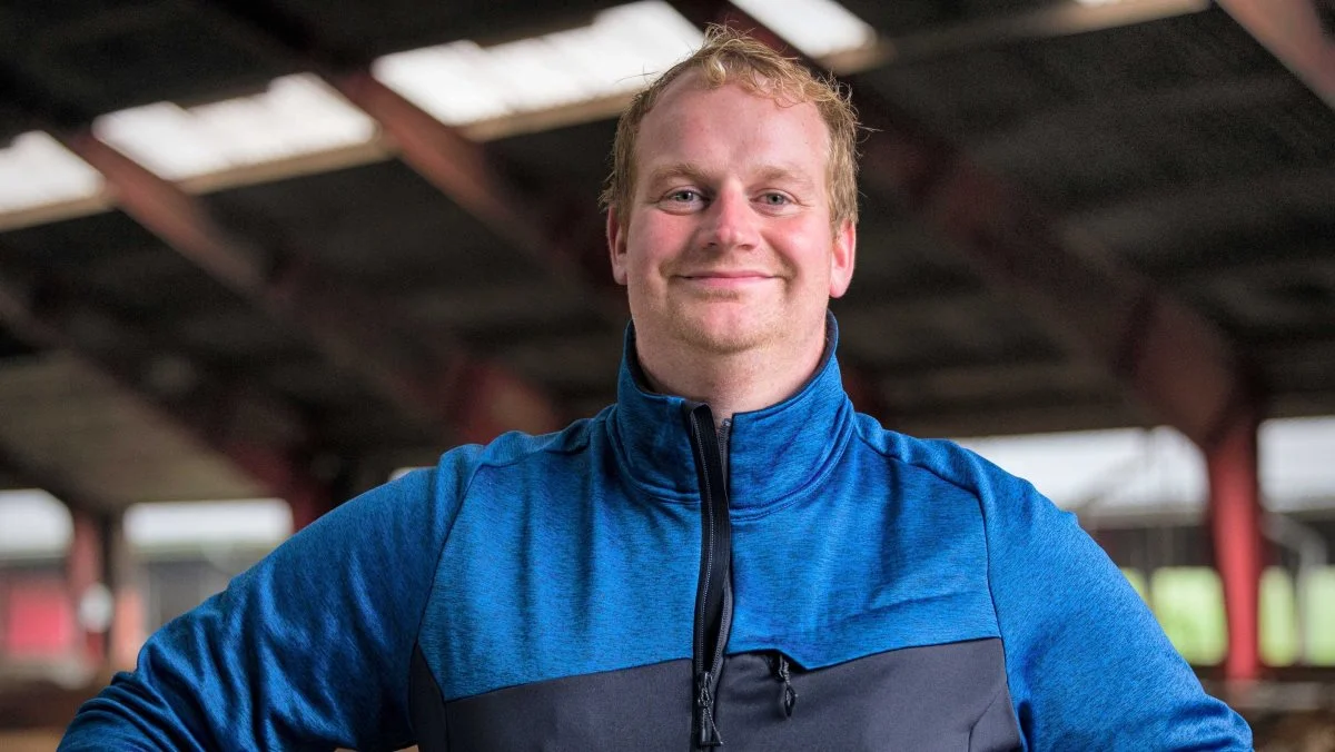 Thomas Søgaard driver bedriften Tastum Jersey syd for Skive og er Årets Unge Landmand. Foto: L&F