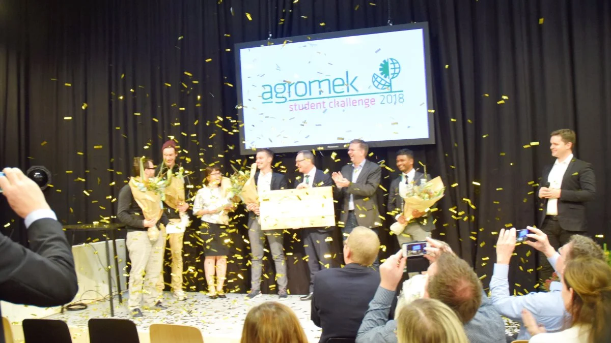 Også i år kommer Agromek til at hylde unge innovative mennesker i forbindelse med den såkaldte Science-udfordring, der er en del af Fremtidens Dage. Dysten er blevet en tradition på landbrugsudstillingen. Her ses vinderne fra Agromek Student Challenge i 2018. Arkivfoto