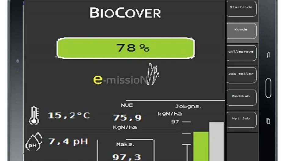 Med Europanyheden e-missioN tages der højde for de faktiske forhold ved udbringning af gylle, og dermed kan der undgås over- eller undergødskning. Foto: Biocover